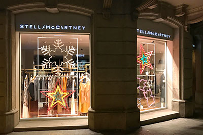 Escaparates de Navidad de Stella McCartney Escaparates de Navidad de Stella McCartney