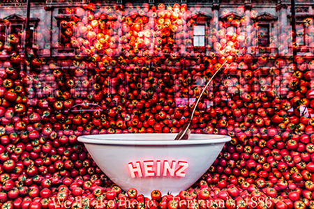 Los escaparates de Heinz en Piccadilly Londres Los escaparates de Heinz en Piccadilly Londres