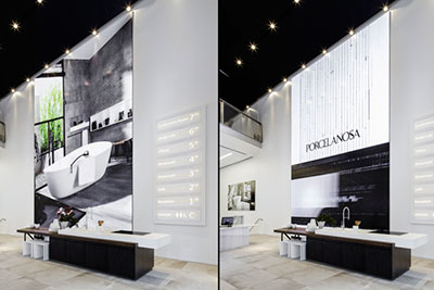 Porcelanosa convierte su flagship de Nueva York en una experiencia audiovisual Porcelanosa convierte su flagship de Nueva York en una experiencia audiovisual