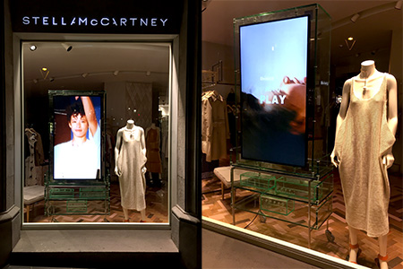 Mobiliario para los escaparates de Stella McCartney en España Mobiliario para los escaparates de Stella McCartney en España