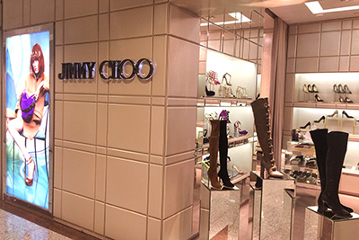 Decoración gráfica tiendas Jimmy Choo