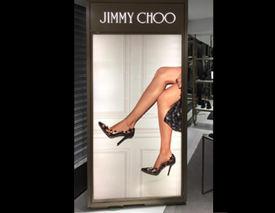 Decoracion boutiques de Jimmy Choo con cajas de luz Decoracion boutiques de Jimmy Choo con cajas de luz