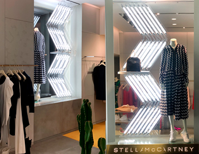 Produccion de escaparates para las boutiques de Stella McCartney Spain Produccion de escaparates para las boutiques de Stella McCartney Spain