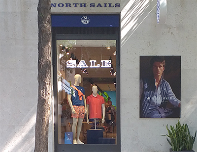 Fabricacion rotulo luminoso North Sails Fabricacion rotulo luminoso North Sails