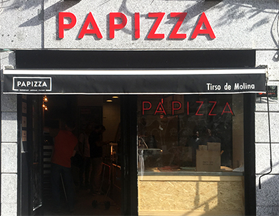 Rotulacion exterior e interior para Papizza en Madrid Rotulacion exterior e interior para Papizza en Madrid